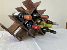 ワインラック（13本収納）・北海道産木材・お酒収納ラック・インテリア棚・お洒落ラック・ワイン収納ラック