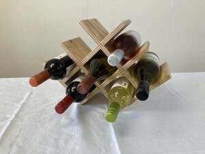 北海道産木製 ワインラック 木製ワインラック 8本収納棚 お酒収納ラック ワイン棚