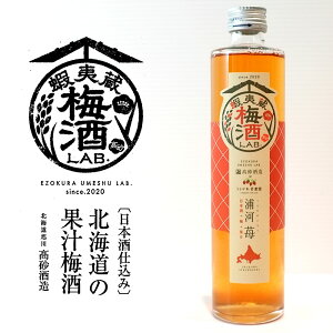 高砂酒造 蝦夷蔵 梅酒 LAB.(苺)375ml|北海道産 いちご 日本酒 グルメ お酒 プレゼント 男性 女性 誕生日 お祝い お礼 挨拶