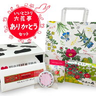 【送料込】ありがとう！六花亭セット 北海道銘菓食べ比べ お花柄紙袋付き [ レーズンバターサンド 苺 (い…