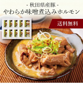 【ポイント5倍】〔 秋田県産豚 やわらか味噌煮込みホルモン 〕お取り寄せ 送料無料 内祝い 出産内祝い 新築内祝い 快気祝い ギフト 贈り物