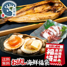 ギフト お試し海鮮福袋セット 全5点 プレゼント 干物 魚 タコ ホタテ 訳あり 海鮮 福袋 タラバ 送料無料 産直 北海道グルメ ポイント消化 食べ物 食品 プレゼント 厳選 買い回り お取り寄せグルメ ギフト お土産 詰め合わせ 北海道
