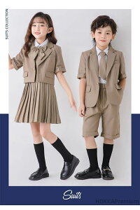 【送料無料】キッズ フォーマル スーツ 入学式 卒業式 女の子 男の子 中学生 高校生 卒服 ジャケット 白シャツ リボン ネクタイ ワンピース 4