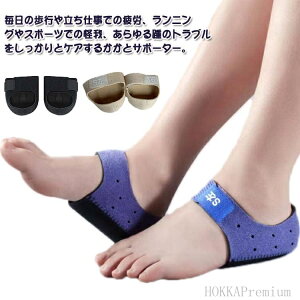 【送料無料】踵サポ かかと保護 かかとクッション かかとパッド サポーター 衝撃吸収 かかとサポーター サポーター 足底筋膜炎 【2足セット】