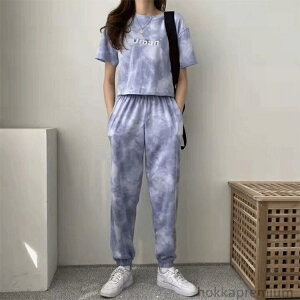 Tシャツ 部屋着 外出 ルームウェア 可愛い 運動着 スポーツウェア レディース 上下 きれいめ スウェット 上下セット レディース