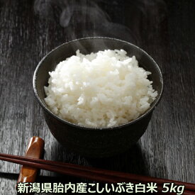 令和5年産 新米 新潟産こしいぶき 5kg 白米 【精米済】【送料無料】 食味Aランク 栽培期間中の化学農薬はほぼ不使用　農薬節減（7割減） ほぼ無農薬栽培　有機肥料栽培米 残留農薬ゼロ（検査済） 一等級 送料込み