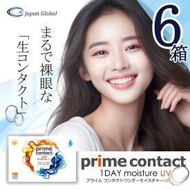 【6箱セット】 生コンタクト プライムコンタクトディファイン コンタクト ワンデー 1箱30枚入り UV&moist コンタクトレンズ 1day ソフトコンタクト 当日発送 送料無料