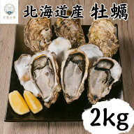 【期間限定PT2倍】牡蠣 北海道産 冷凍 冷凍牡蠣 大粒 濃厚 カキ 殻付き 2kg 海鮮 カキフライ 焼きがき 蒸…