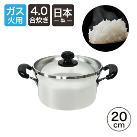 【10%OFF】DX文化鍋 20cm 4合 ガス火日本製 ごはん鍋 アルミ 軽い 鋳造 キャスト 炊飯 ガス火 ご飯 両手鍋
