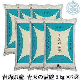 令和5年産 青天の霹靂米 30Kg 白米（5kg×6袋）送料無料 青森県産米　真空パック対応