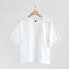 FilMelange フィルメランジェDEMI crossed-crewneck wide T-shirt Whiteデミ クロスクルーネック ワイドTシャツ ホワイト [1912048] [Casual]