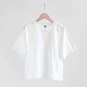 FilMelange �t�B���������W�FDEMI crossed-crewneck wide T-shirt White�f�~ �N���X�N���[�l�b�N ���C�hT�V���c �z���C�g [1912048] [Casual]