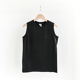 FilMelange フィルメランジェELENI sleeveless T-shirt Blackエレニ ノースリーブ Tシャツ ブラック [1912002]