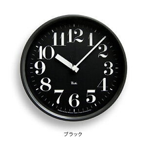 LEMNOS RIKI STEEL CLOCK BLACKmX@LX`[NbNdgv 0825 20.4cm ubN