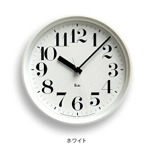 LEMNOS RIKI STEEL CLOCK WHITEmX@LX`[NbNdgv 0825 20.4cm zCg