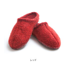 ULLE Mohair Roomshoes Redウーレ モヘア ルームシューズ レッド [Cozy]