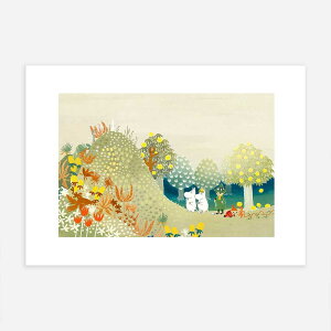 Moomin ���[�~�� Postery �|�X�g���[ �~�j�|�X�^�[ ( Jungle in the Moominvalley / 21 × 30 cm )�y�k���G�݁z