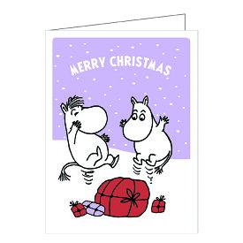 Moomin ムーミン Putinki プティンキ クリスマスグリーティングカード ( Joyful Hopping )【北欧雑貨】