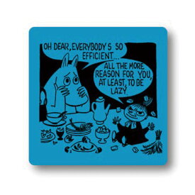 Moomin ムーミン Opto Design オプトデザイン 木製コースター ( To be lazy Coaster / 9×9cm )【北欧雑貨】