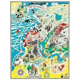 Moomin ムーミン ポスター ( The original game board of Moomin game / 50 x 70 cm )【北欧雑貨】