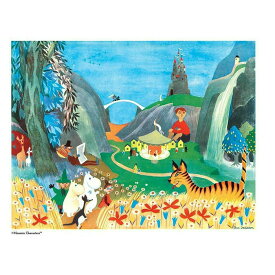 【当店専売】Moomin ムーミン ポスター ( Carousel Party / 50 x 40 cm )【北欧雑貨】