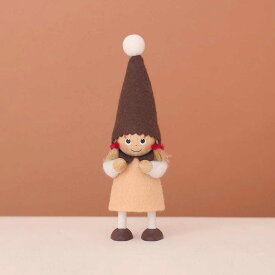 【NORDIKA公式】NORDIKA nisse ノルディカ ニッセ クリスマス 木製人形 ( 女の子 / Melty Series )【北欧雑貨】