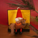 【NORDIKA公式】【2025新作】NORDIKA nisse ノルディカ ニッセ クリスマス 木製人形 ( 馬を抱えたサンタ / レッド )【…