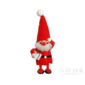 【正規品】NORDIKA nisse ノルディカ ニッセ クリスマス 木製人形（プレゼントを持ったサンタ／レッド／NRD120063) 【北欧雑貨】