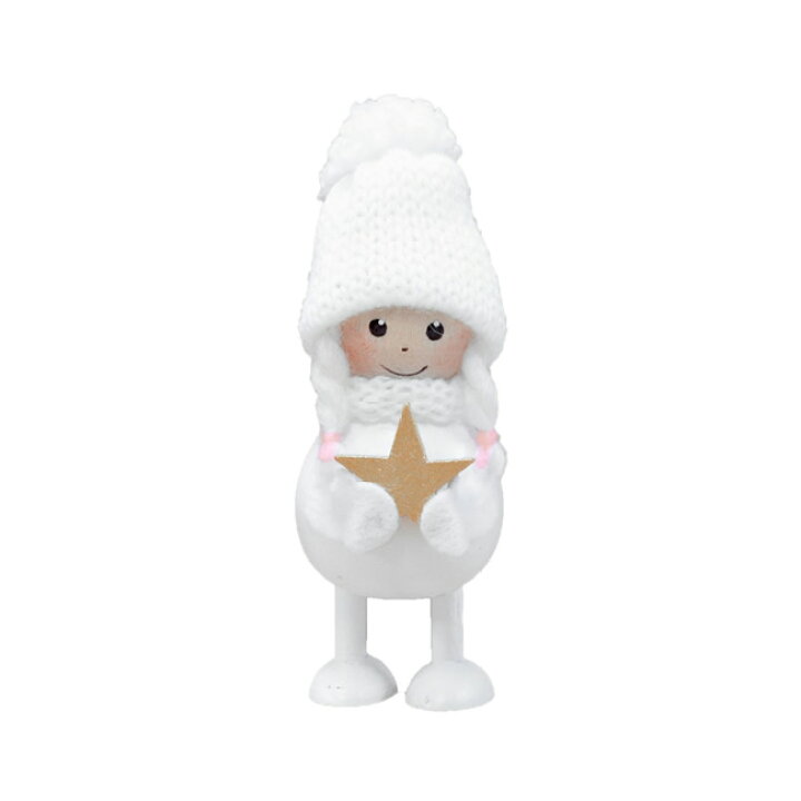 買い保障できる NORDIKA nisse ノルディカ ニッセ クリスマス 木製人形 星を抱えた白い女の子 NRD120507 