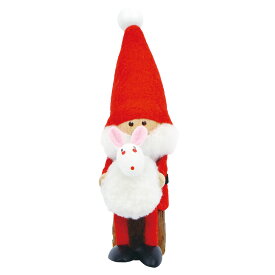 【正規品】【2022年】NORDIKA nisse ノルディカ ニッセ クリスマス 木製人形 ( ウサギを抱えたサンタ )【北欧雑貨】