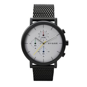 yzHYGGE Watches qbQEHb`Y 2204 SERIES WATCH MESH (White dial Black case^MSM2204BC(CH))ykG݁z