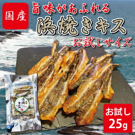 おつまみ 浜焼きキス (25g) お試しサイズ つまみ おやつ 浜焼き キス 珍味 晩酌 ギフト 日本海産 無添加食品 美味しい お試し 美味しい 産地 ビール 酒の肴 海鮮 お花見 宴会 送別会 歓迎会 【送料無料】