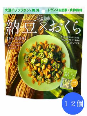 関東 中部 関西は無料 ＭＤ 大豆習慣 納豆×おくら 超特価 １ケース １２個 ＼半額SALE ６袋入