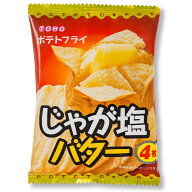 東豊 ポテトフライ じゃが塩バター味 11g 40個（2ケース） 宅配80サイズ 駄菓子 じゃがバター ロングセラ…