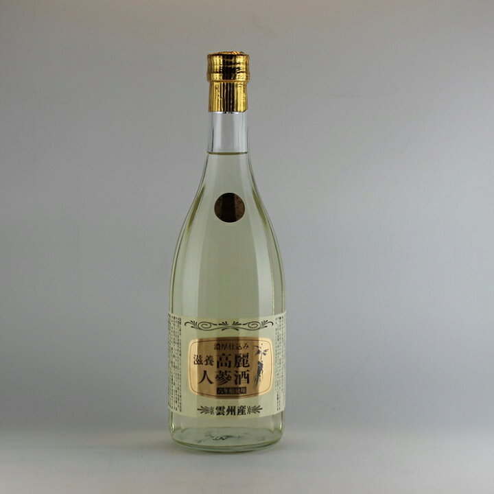 楽天市場】濃厚仕込み 高麗人参酒 720ml クリアボトル : とやまの地 