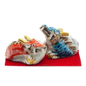 佐藤剛志 九谷焼干支置物 2号ペア辰