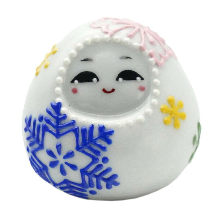 楽天市場】九谷焼 姫だるま 白（中） [達磨 ダルマ] : 九谷陶芸 北山堂 