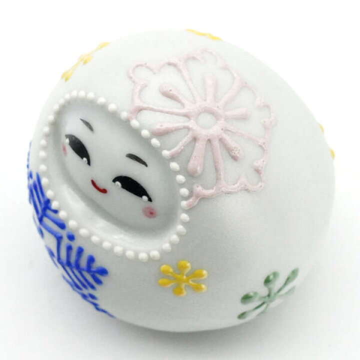 楽天市場】九谷焼 姫だるま 白（大） [達磨 ダルマ] : 九谷陶芸 北山堂 