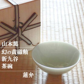 山本篤 九谷焼抹茶碗 黄磁釉 蓮弁B [茶道具 抹茶茶碗]