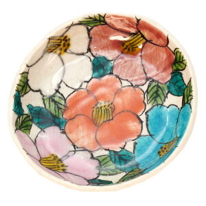 石原進一 九谷焼3号タタラ小皿 椿 10012295