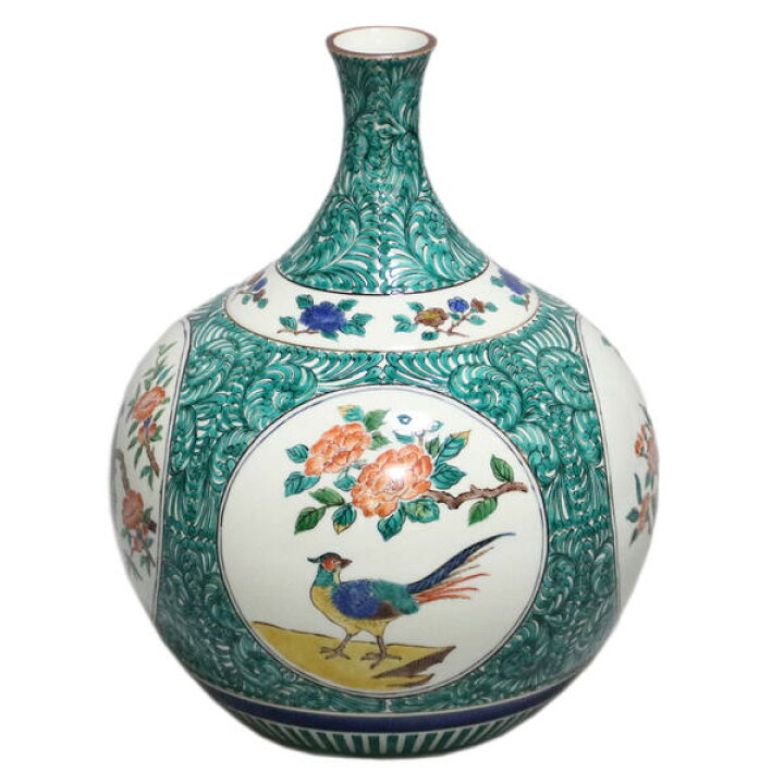 楽天市場】三ツ井為吉 九谷焼飾り壷 四面絵変花鳥図 : 九谷陶芸 北山堂  