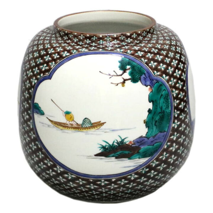 楽天市場 三ツ井為吉 九谷焼花瓶 山水 花器 フラワーベース 九谷陶芸 北山堂 楽天市場店 楽天市場 三ツ井為吉 九谷焼花瓶 山水 花器 フラワーベース 九谷陶芸 北山堂 楽天市場店