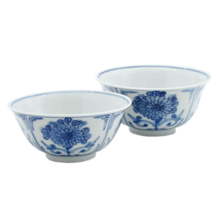 楽天市場】山本長左【宮内庁御用達】九谷焼組飯碗（夫婦茶碗）菊紋 