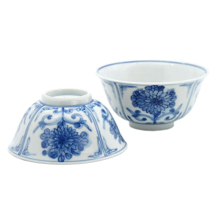楽天市場】山本長左【宮内庁御用達】九谷焼組飯碗（夫婦茶碗）菊紋 
