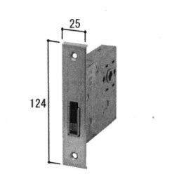 三協アルミ補修用部品 玄関ドア 本締り錠：本締り錠(たてかまち)[WD3442]【三協玄関ドア】【主錠】【鍵】【錠ケース】【箱錠】