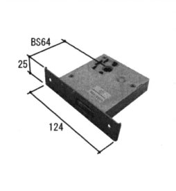 三協アルミ補修用部品 玄関ドア 本締り錠：本締り錠(たてかまち)[WD6729]【三協玄関ドア】【主錠】【鍵】【錠ケース】【箱錠】