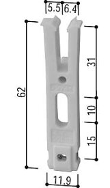 摺動片(外れ止め)(HH-S-XMH2)【YKK】【スライド網戸】【引違い窓用網戸】【引き違い窓用網戸】【網戸】【はずれどめ】【上部部品】【2M】【4MC】