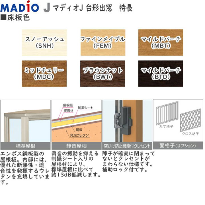 楽天市場】三協アルミ窓サッシ 出窓 台形出窓：出幅(D)＝300mm[幅 