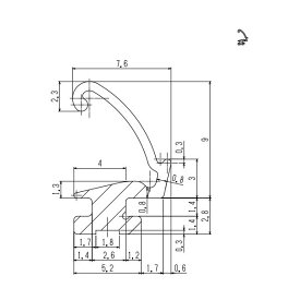 YKKAP交換用部品 枠AT材 1m(2K-28744)