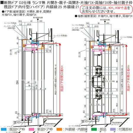 楽天市場 Ykkap玄関 リフォーム玄関ドア ドアリモd30 断熱ドア シック D4仕様 C05 ノース ウエスト